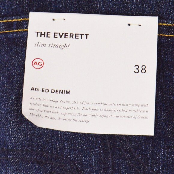 NEW Adriano Goldschmied Mens Jeans 38 Blue Denim The Everett Cotton Blend - Picture 8 of 11